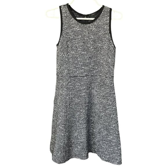 J. Crew Dresses & Skirts - J Crew Womens Sleeveless Wool Blend Tweed Dress Size 2 Black White Twee Academia